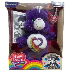 CARE BEARS 35th Anniversary Rainbow Heart Bear Limited Edition NEW!